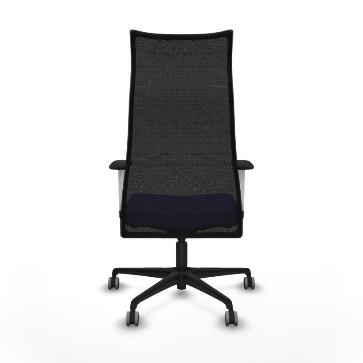 Albacete malla sincro malla negra bali lila brazos blancos base nailon ruedas 65mm engomadas