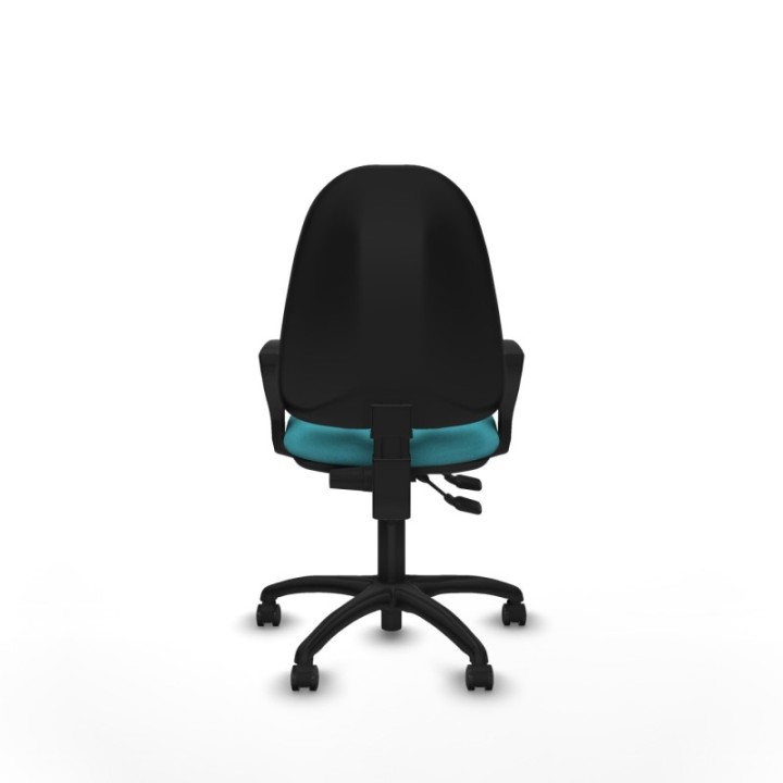 Algarra CPDM bali turquesa brazos fijos base poliamida ruedas autofrenantes 50mm