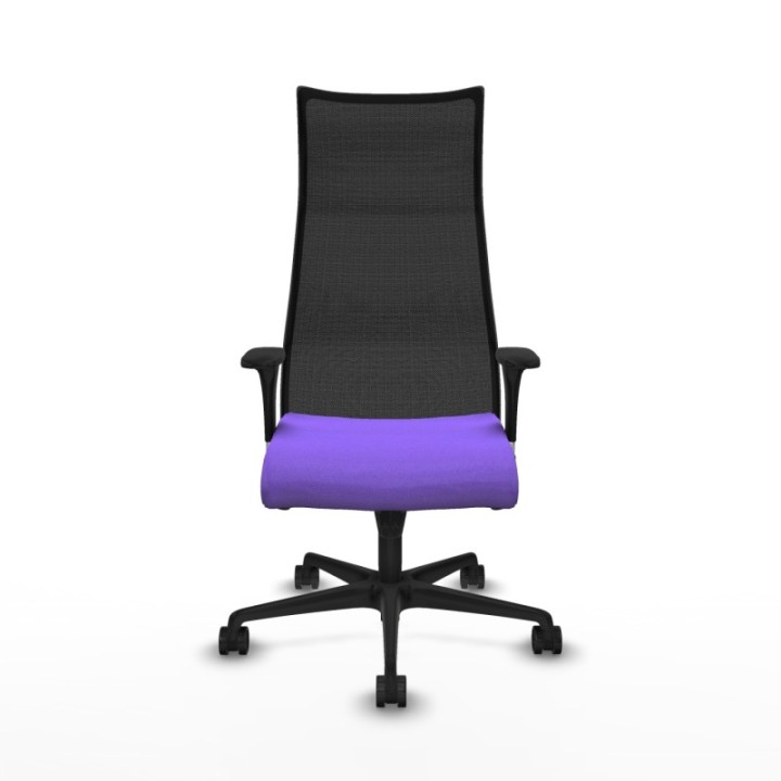 Albacete malla sincro malla negra bali lila brazos 1D base nailon ruedas 65 mm nailon