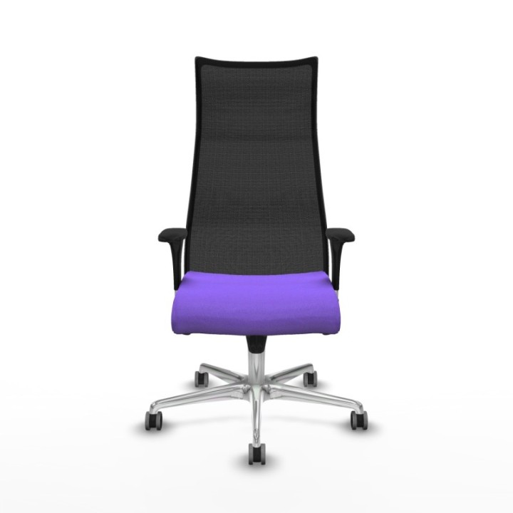 Albacete malla sincro malla negra bali lila brazos 1D base aluminio ruedas 65mm engomadas