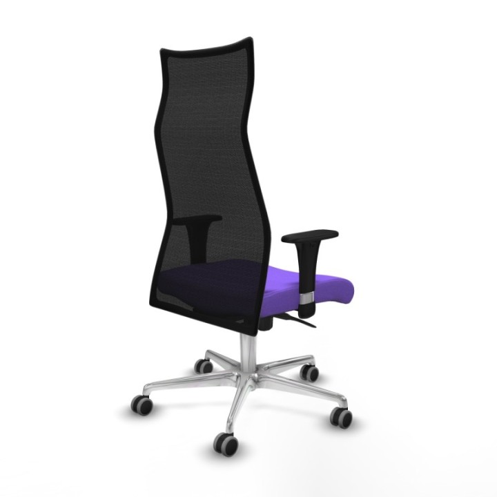 Albacete malla sincro malla negra bali lila brazos 1D base aluminio ruedas 65mm engomadas