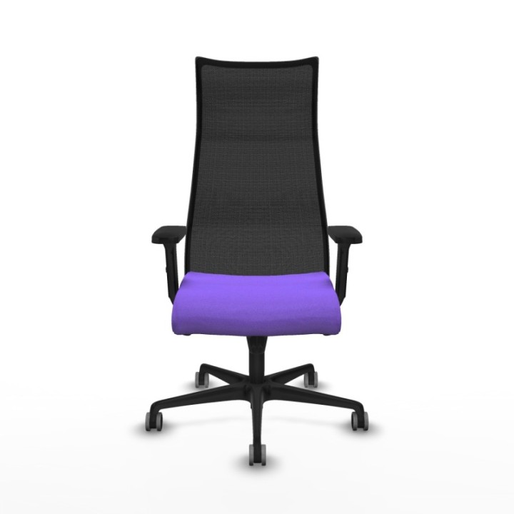 Albacete malla sincro malla negra bali lila brazos 2D base nailon ruedas 65mm engomadas