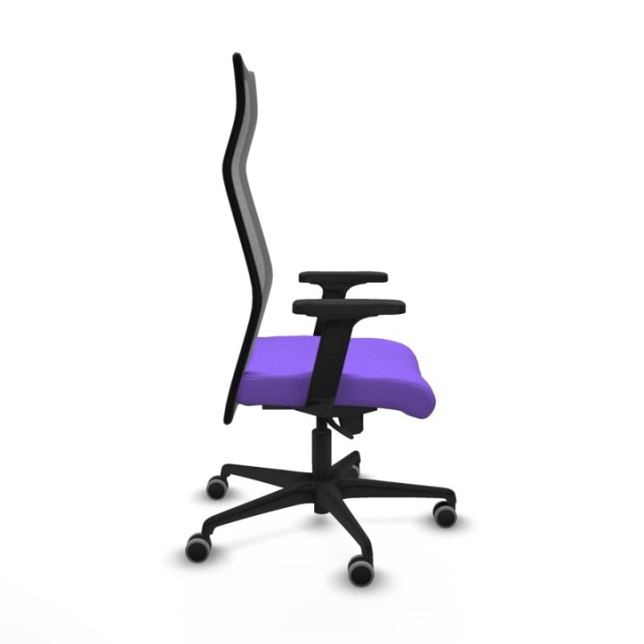 Albacete malla sincro malla negra bali lila brazos 2D base nailon ruedas 65mm engomadas