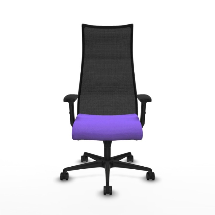 Albacete malla sincro malla negra bali lila brazos 2D base nailon ruedas 65 mm nailon