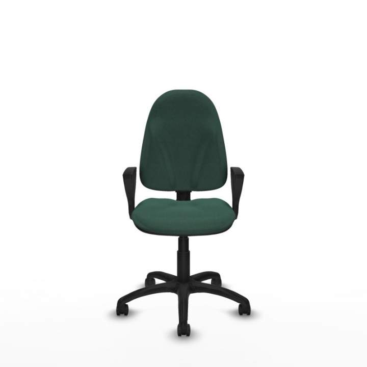 Algarra CPDM bali verde botella brazos fijos base poliamida ruedas autofrenantes 50mm