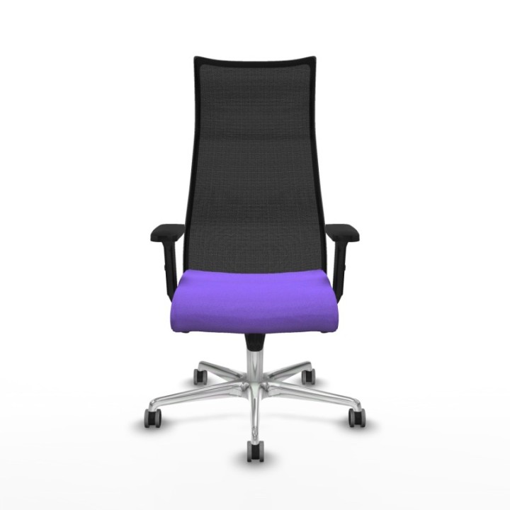 Albacete malla sincro malla negra bali lila brazos 2D base aluminio ruedas 65mm engomadas