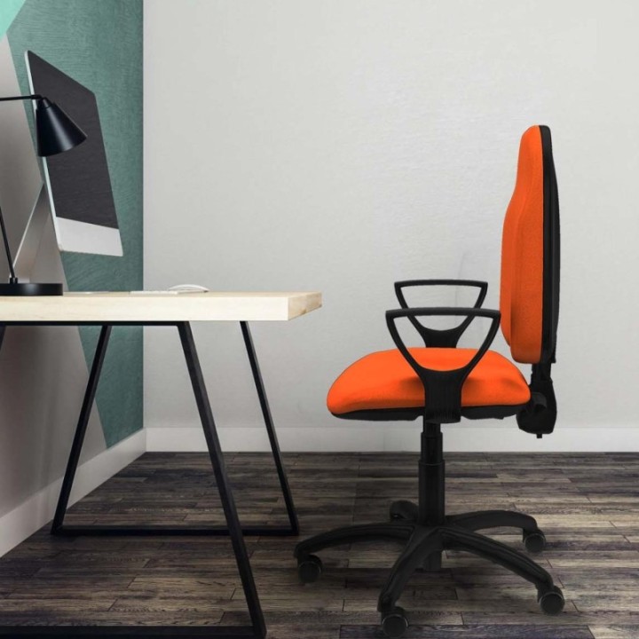 Algarra CPDM bali verde botella brazos fijos base poliamida ruedas autofrenantes 50mm