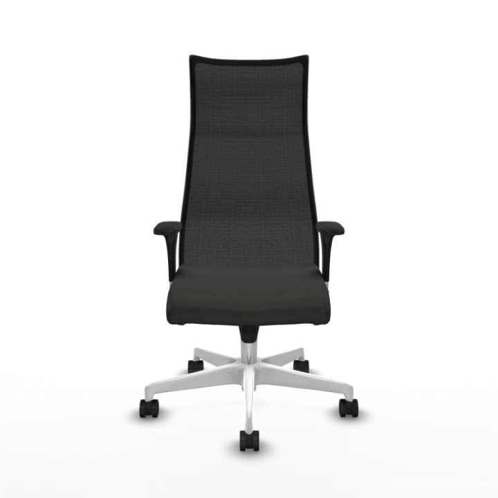 Albacete malla sincro malla negra bali negro brazos 1D base blanca ruedas 65 mm nailon