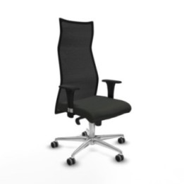 Albacete malla sincro malla negra bali negro brazos 1D base aluminio ruedas 65mm engomadas