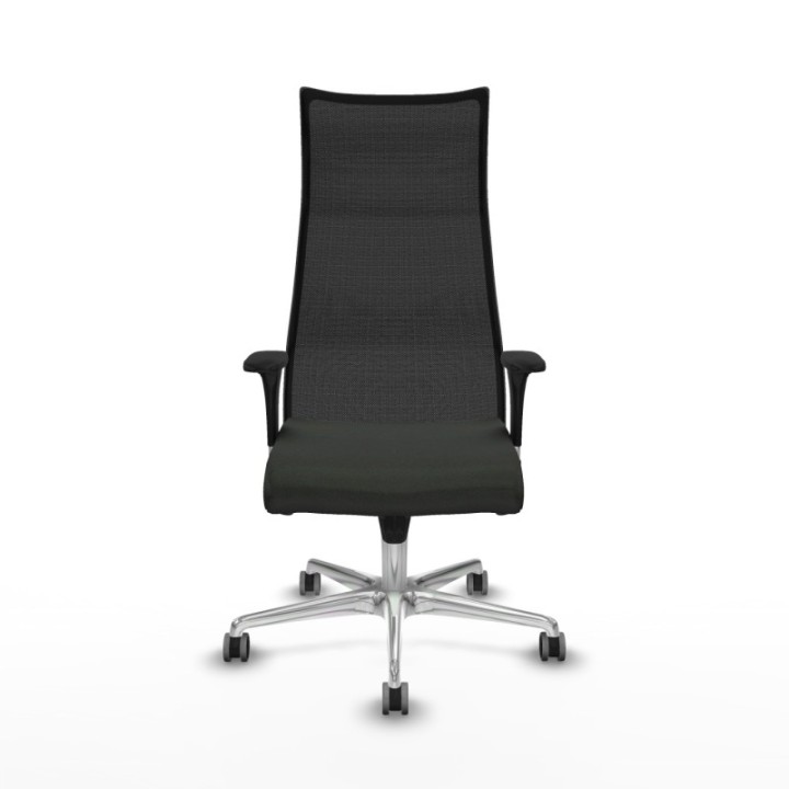 Albacete malla sincro malla negra bali negro brazos 1D base aluminio ruedas 65mm engomadas