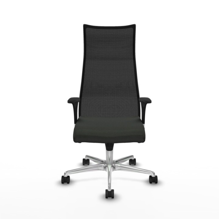 Albacete malla sincro malla negra bali negro brazos 1D base aluminio ruedas 65 mm nailon