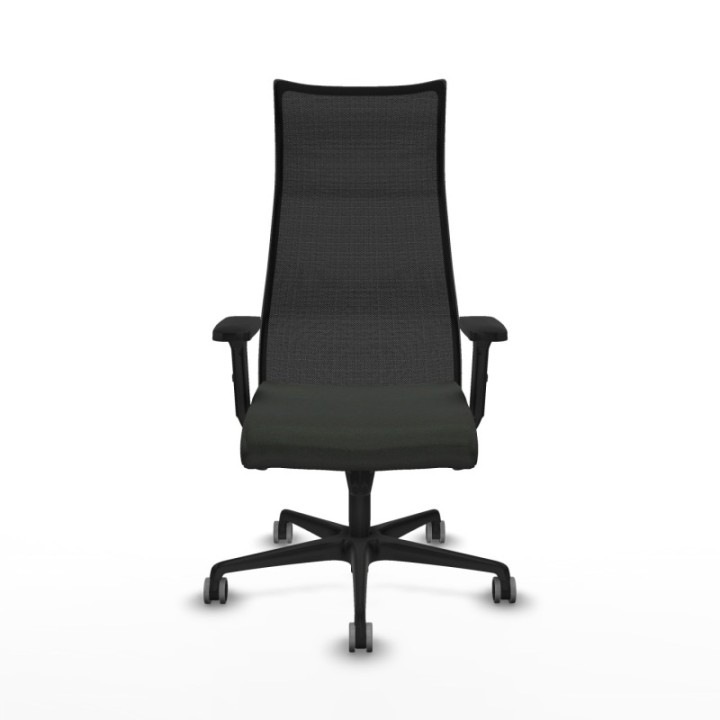 Albacete malla sincro malla negra bali negro brazos 2D base nailon ruedas 65mm engomadas