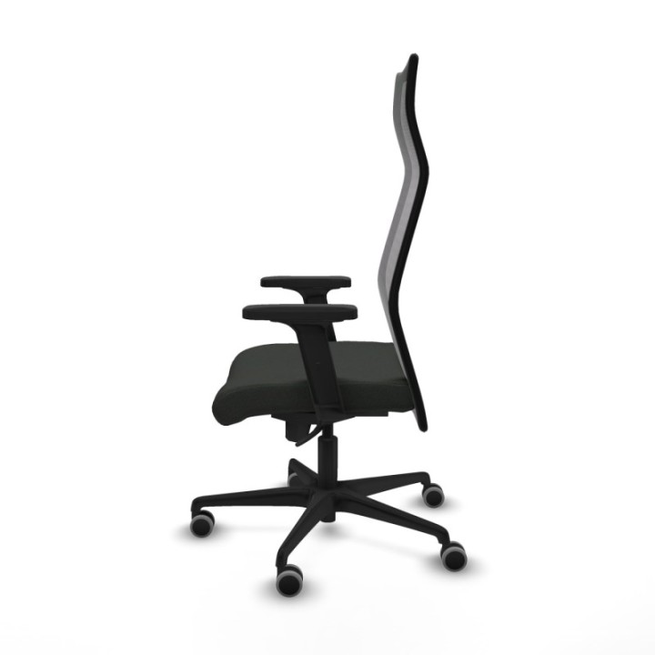 Albacete malla sincro malla negra bali negro brazos 2D base nailon ruedas 65mm engomadas