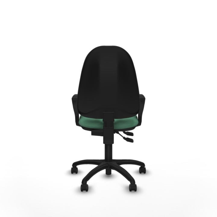 Algarra CPDM bali verde esmeralda brazos fijos base poliamida ruedas autofrenantes 50mm