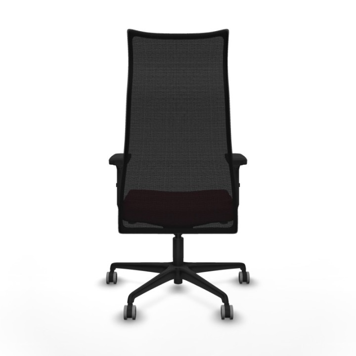 Albacete malla sincro malla negra bali granate brazos 2D base nailon ruedas 65mm engomadas