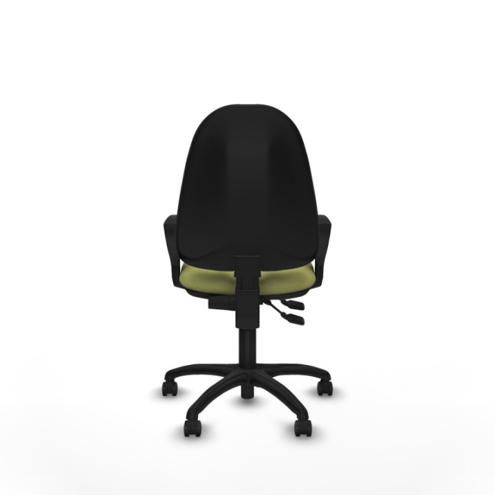 Algarra CPDM bali verde oliva brazos fijos base poliamida ruedas autofrenantes 50mm