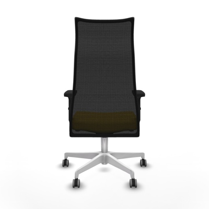 Albacete malla sincro malla negra similpiel amarillo brazos 2D base blanca ruedas 65mm engomadas