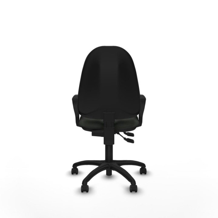 Algarra CPDM bali negro brazos fijos base poliamida ruedas autofrenantes 50mm