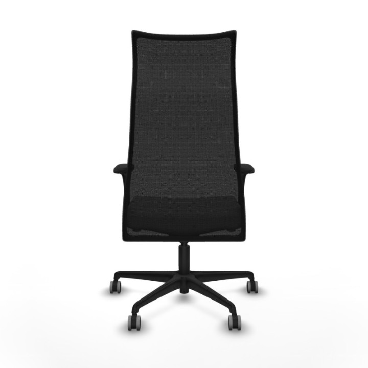 Albacete malla sincro malla negra similpiel gris brazos 1D base nailon ruedas 65mm engomadas