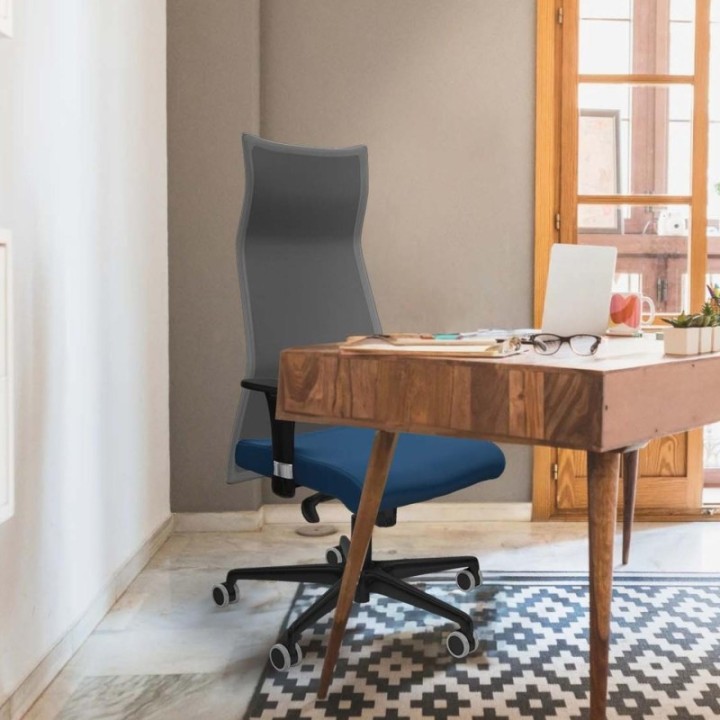 Albacete malla sincro malla negra similpiel pistacho brazos 1D base nailon ruedas 65mm engomadas