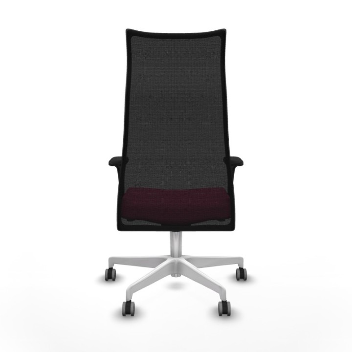 Albacete malla sincro malla negra similpiel rosa brazos 1D base blanca ruedas 65mm engomadas