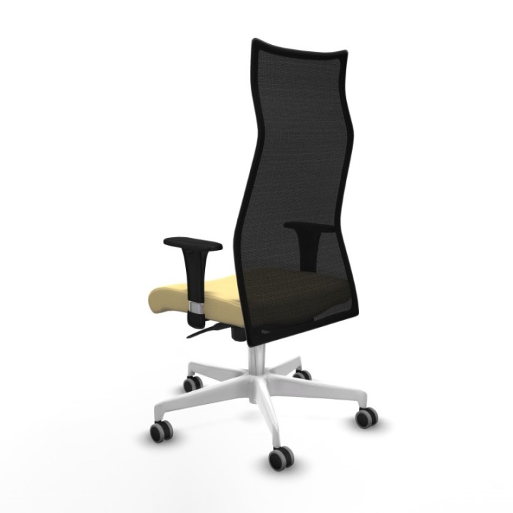 Albacete malla sincro malla negra similpiel crema brazos 1D base blanca ruedas 65mm engomadas