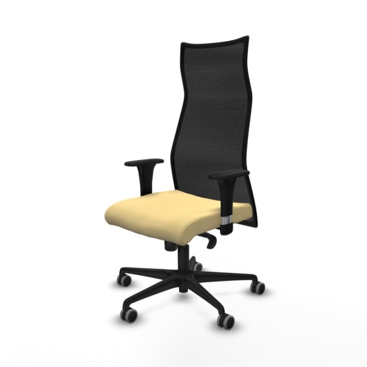 Albacete malla sincro malla negra similpiel crema brazos 1D base nailon ruedas 65mm engomadas