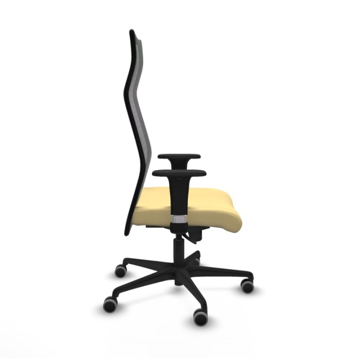 Albacete malla sincro malla negra similpiel crema brazos 1D base nailon ruedas 65mm engomadas