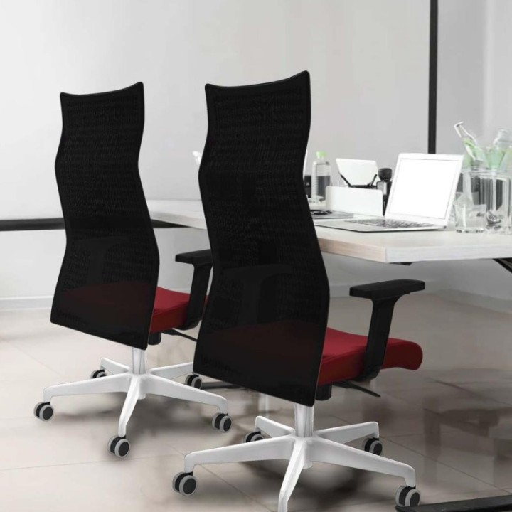 Albacete malla sincro malla negra similpiel crema brazos 2D base blanca ruedas 65mm engomadas