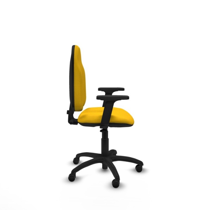 Algarra CP bali amarillo brazos 2D base poliamida ruedas autofrenantes 50mm