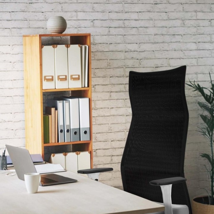 Albacete malla sincro malla negra similpiel turquesa brazos blancos base aluminio ruedas 65mm engomadas