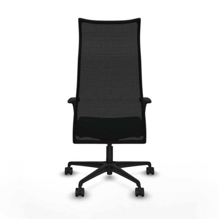 Albacete malla sincro malla negra similpiel verde botella brazos 1D base nailon ruedas 65 mm nailon