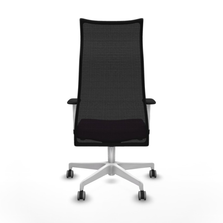 Albacete malla sincro malla negra similpiel morado brazos blancos base blanca ruedas 65mm engomadas