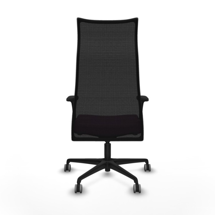 Albacete malla sincro malla negra similpiel morado brazos 1D base nailon ruedas 65mm engomadas