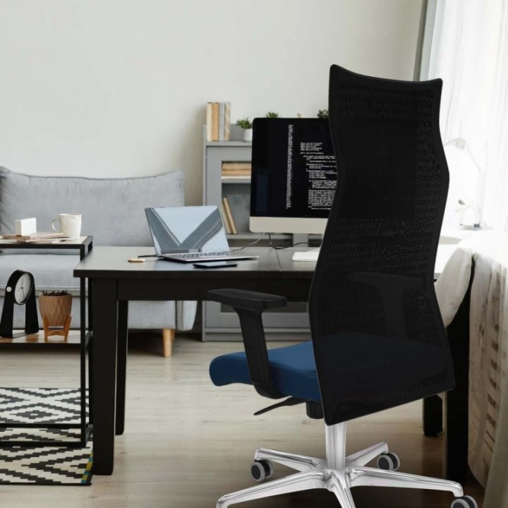 Albacete malla sincro malla negra similpiel morado brazos 2D base aluminio ruedas 65mm engomadas