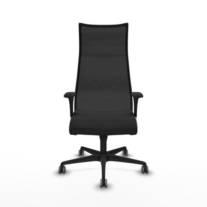 Albacete malla sincro malla negra similpiel negro brazos 1D base nailon ruedas 65mm engomadas