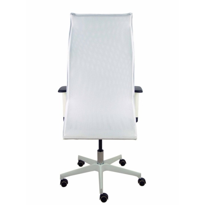 Sillón Albacete malla blanco similpiel blanco