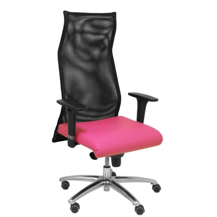 Sillon Albacete malla similpiel rosa