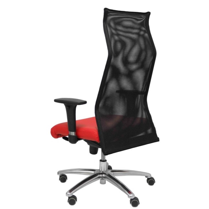 Sillon Albacete malla similpiel rojo