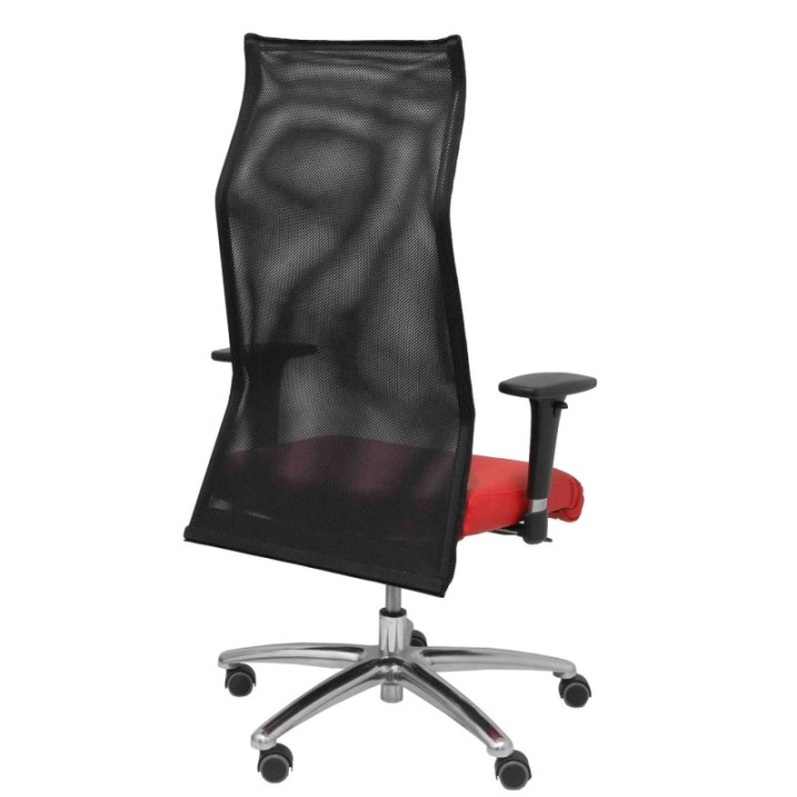 Sillon Albacete malla similpiel rojo