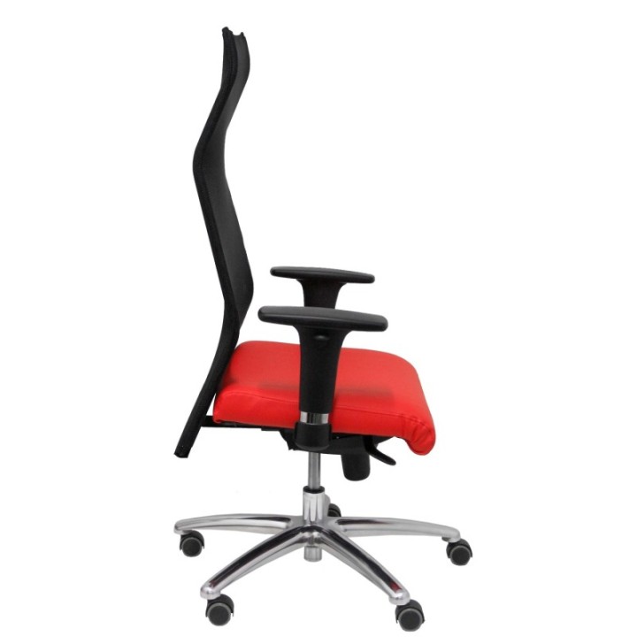 Sillon Albacete malla similpiel rojo