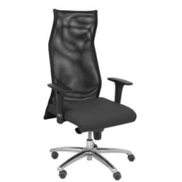 Sillon Albacete malla piel negro