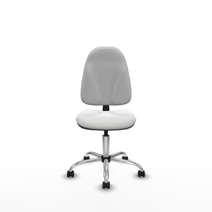 Algarra CP bali blanco base cromada ruedas autofrenantes 50mm