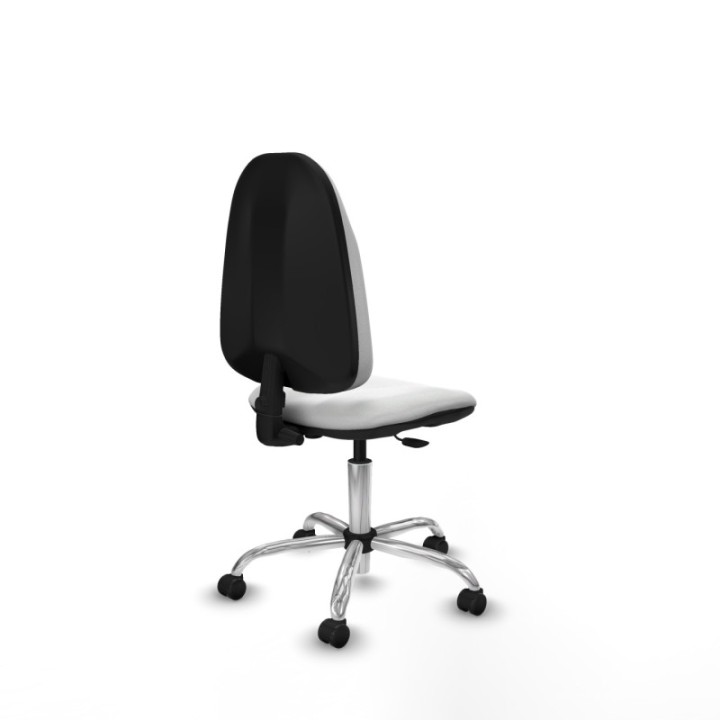 Algarra CP bali blanco base cromada ruedas autofrenantes 50mm