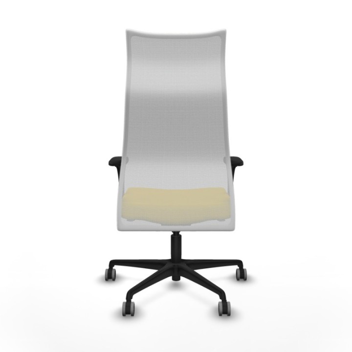 Albacete malla XL sincro malla blanca bali amarillo brazos 1D base nailon ruedas 65mm engomadas