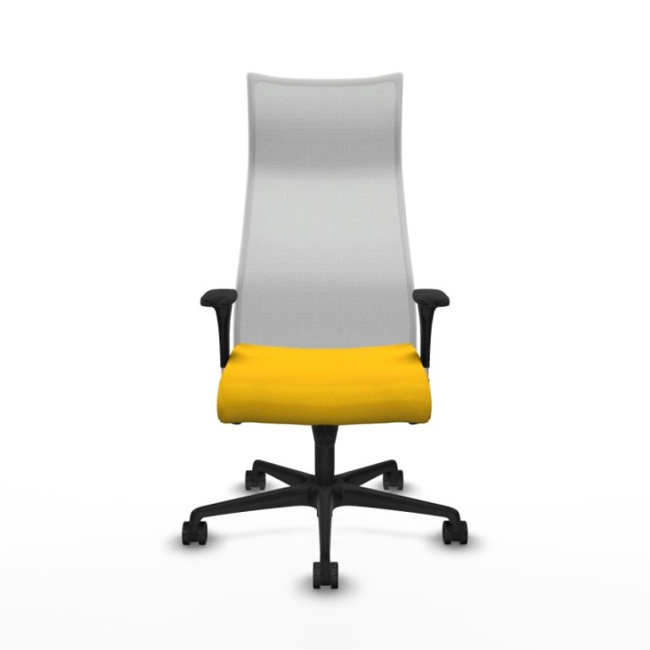 Albacete malla XL sincro malla blanca bali amarillo brazos 1D base nailon ruedas 65mm nailon