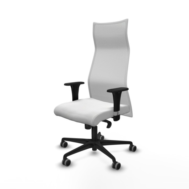 Albacete malla XL sincro malla blanca bali blanco brazos 1D base nailon ruedas 65mm engomadas