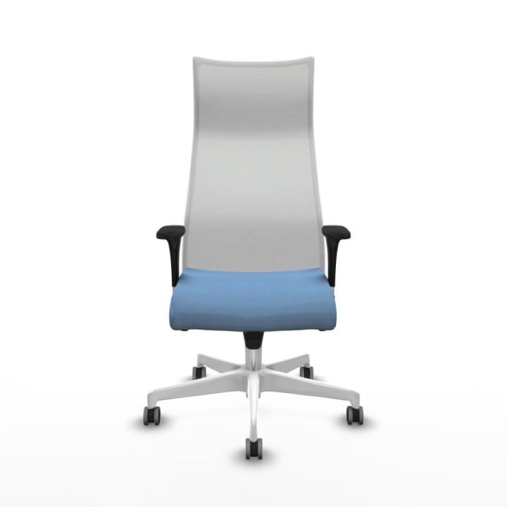 Albacete malla XL sincro malla blanca bali azul cielo brazos 1D base blanca ruedas 65mm engomadas