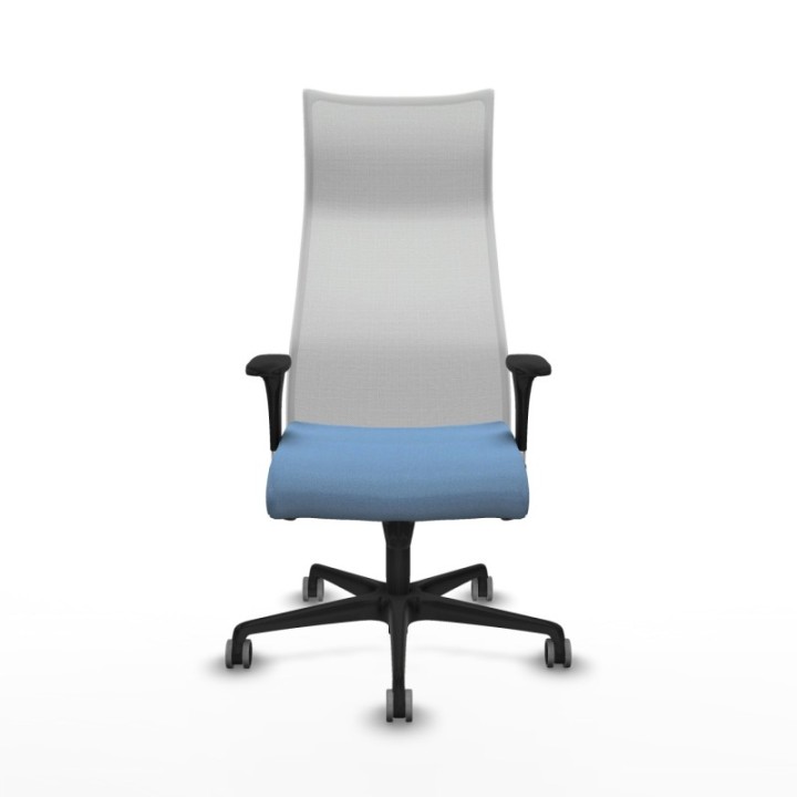 Albacete malla XL sincro malla blanca bali azul cielo brazos 1D base nailon ruedas 65mm engomadas