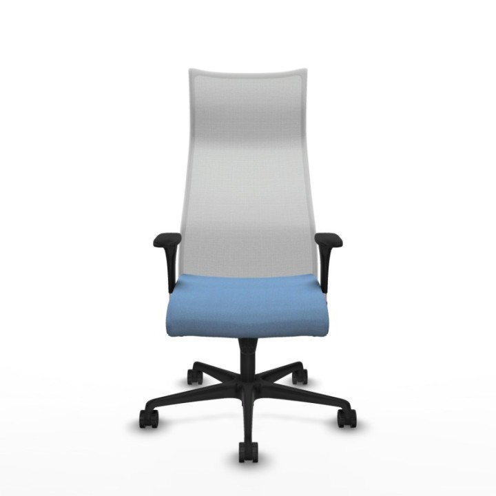 Albacete malla XL sincro malla blanca bali azul cielo brazos 1D base nailon ruedas 65mm nailon